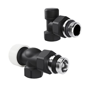 Изображение товара Набор термостатический осевой Royal Thermo Design 1/2 М30х1,5 Черный NС-1640375