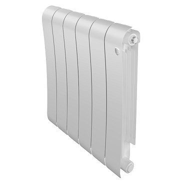 Изображение товара Радиатор биметаллический Royal Thermo Infinity 500 Bianco Traffico НС-1629998, 6 секций