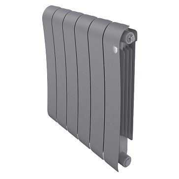 Изображение товара Биметаллический радиатор Royal Thermo Infinity 500 Silver Satin 6 секций