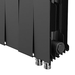 Радиатор Royal Thermo PianoForte 200 /Noir Sable НС-1346008, 16 секций, VDR 