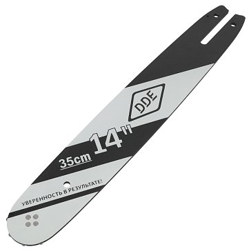 Изображение товара Шина цепная DDE 14 дюймов 35 см 3/8 1.3 мм 50 звеньев с США