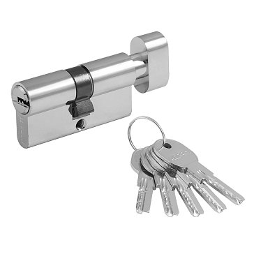 Изображение товара Цилиндр замка личинка Нора-М ЛПУВ.УК-60, с вертушкой, хром