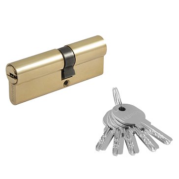 Изображение товара Цилиндр замка Нора-М ЛПУ-80 (45-35) 12689, личинка, асимметричный, Золото