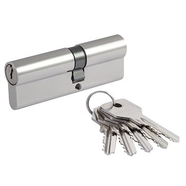 Изображение товара Цилиндр замка личинка Нора-М STD Al Л 15328, асимметричный, хром, Л-90 (50-40)