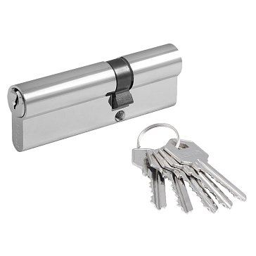 Изображение товара Цилиндр замка Нора-М ЛУ-90 11868 асимметричный хром 90 мм