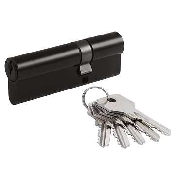 Изображение товара Цилиндр замка личинка Нора-М STD Al Л 19123, асимметричный, черный, Л-90 (55-35)