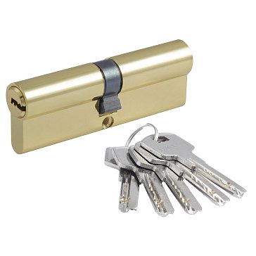 Изображение товара Цилиндр замка личинка Нора-М STD Z ЛП 19019, золото, врезной, противопожарный, 5 ключей