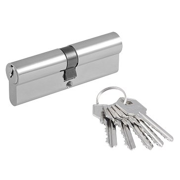 Изображение товара Цилиндр замка Нора-М ЛУ-90 (45-45) 6650, личинка ЛУ, хром