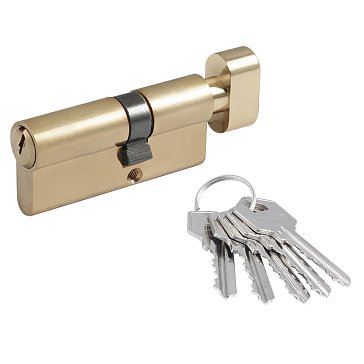 Изображение товара Цилиндровый замок Нора-М ЛУВ-70 (40-30в), асимметричный, голд