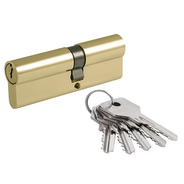 Изображение товара Цилиндр замка личинка Нора-М STD Al Л 15323 асимметричный Золото 80 мм