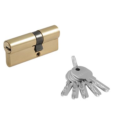 Изображение товара Цилиндр замка Нора-М ЛПУ-70 (40-30) 12686, личинка ЛПУ, асимметричный, золото