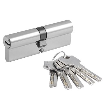 Изображение товара Цилиндр замка личинка Нора-М STD Al ЛП 19049, хром, ЛП-90 (45-45)