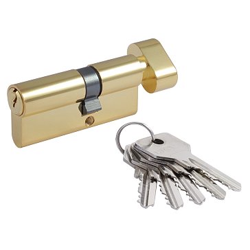 Изображение товара Цилиндр замка личинка Нора-М STD Z ЛВ 16578, асимметричный, с вертушкой, Золото, ЛВ-70 (40-30в)