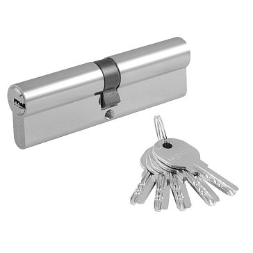 Изображение товара Цилиндр замка Нора-М ЛПУ-100 6634 хром 50-50 для врезного замка