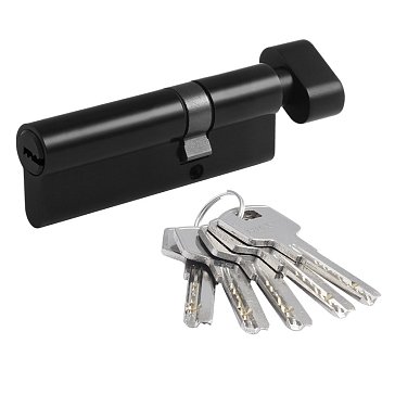 Изображение товара Цилиндр замка личинка Нора-М STD Z ЛПВ-90 55-35в асимметричный с вертушкой черный