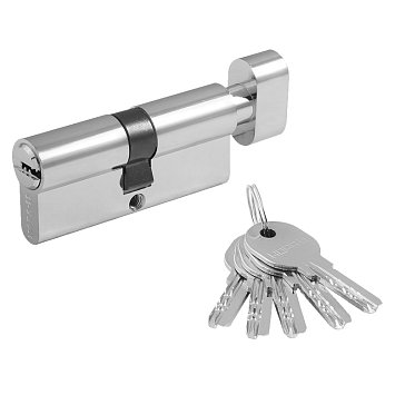 Изображение товара Цилиндр замка Нора-М ЛПУВ-70 5361, личинка ЛПУВ, с вертушкой, хром, 35-35