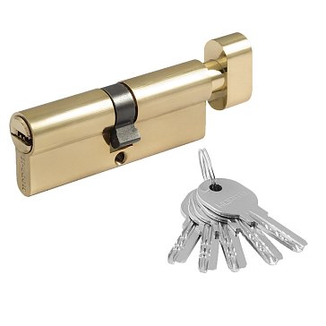 Изображение товара Цилиндр замка Нора-М ЛПУВ-80 5362 латунь золото противопожарный