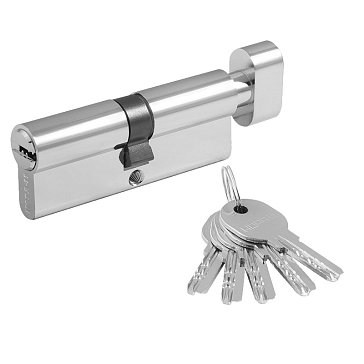 Изображение товара Цилиндр замка Нора-М ЛПУВ-80 5365, врезной, хром, противопожарный