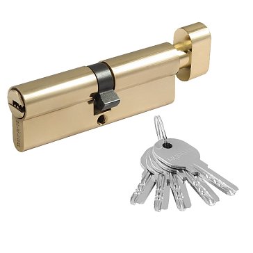 Изображение товара Цилиндр замка Нора-М ЛПУВ-90 6628, личинка ЛПУВ, с вертушкой, золото, 45-45