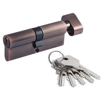 Изображение товара Цилиндр замка личинка Нора-М STD Z ЛВ 18666, с вертушкой, старая медь, ЛВ-80 (40-40)
