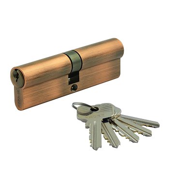 Изображение товара Цилиндр замка Нора-М Л-90 (45-45) 10550 личинка ЛЮКС I Л старая медь Россия