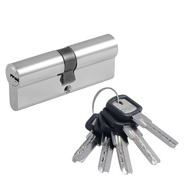 Изображение товара Цилиндр замка Нора-М ЛПУ.УК-80 14863 хром противопожарный врезной замок Россия