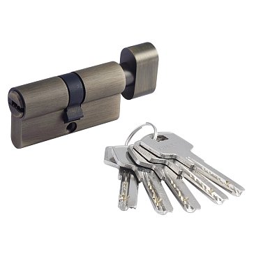 Изображение товара Цилиндр замка личинка Нора-М STD Z ЛПВ 18667, с вертушкой, Старая бронза, ЛПВ-60 (30-30)