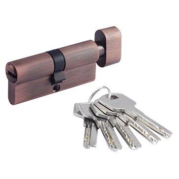 Изображение товара Цилиндр замка личинка Нора-М STD Z ЛПВ 18670, медь, 5 ключей, врезной