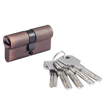 Изображение товара Цилиндр замка личинка Нора-М STD Z ЛП 18504, старая медь, врезной, противопожарный