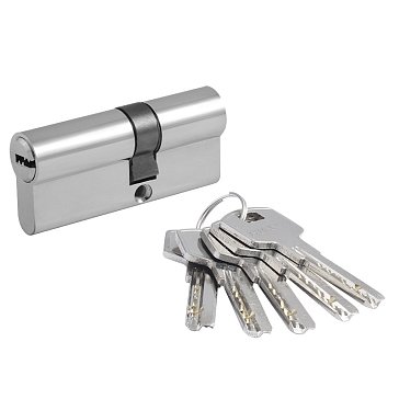 Изображение товара Цилиндр замка личинка Нора-М STD Z ЛП-70 асимметричный хром надёжный замок для дверей