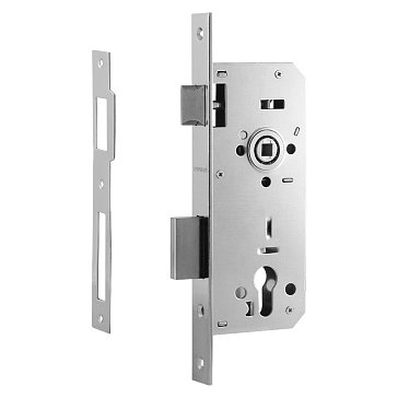 Изображение товара Замок врезной цилиндровый Нора-М КЗВ-102 (45 мм) 5278, хром