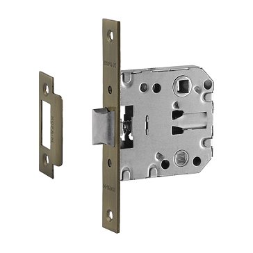 Изображение товара Защелка сантехническая Нора-М 2070-47 с ответной планкой и старой бронзой