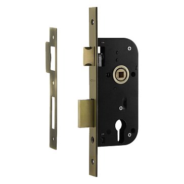 Изображение товара Замок врезной цилиндровый Нора-М КЗВ-100 17192, старая бронза