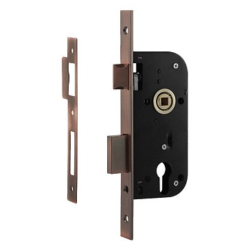 Изображение товара Замок врезной цилиндровый Нора-М КЗВ-100 19431, старая медь