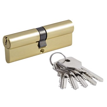 Изображение товара Цилиндр замка Нора-М STD Z Л 15333 Л-90 (45-45) золотистый, противопожарный