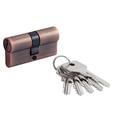 Изображение товара Цилиндр замка Нора-М STD Z Л 16552, врезной, старая медь, 60 мм