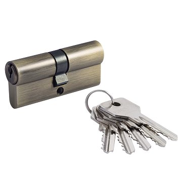 Изображение товара Цилиндр замка Нора-М STD Z Л 18505 в старой бронзе, врезной, противопожарный