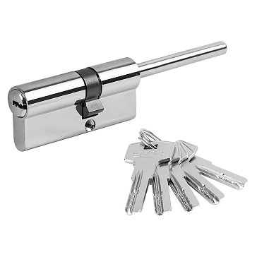 Изображение товара Цилиндр замка личинка Нора-М STD Z ЛП-70 со штоком хромированный Россия