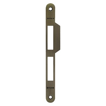 Изображение товара Ответная планка Нора М 501.18 8561 старая бронза универсальная для врезного замка