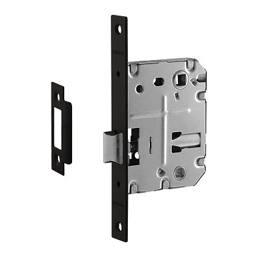 Изображение товара Защелка сантехническая Нора-М 2070-70 ПП 18291 черная для межкомнатных дверей