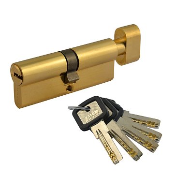 Изображение товара Цилиндр замка личинка Нора-М ЛЮКС II ЛПВ 10552 со вертушкой и старой медью