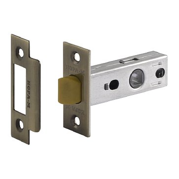 Изображение товара Защелка дверная Нора-М С-45П 15468, с пластиковым ригелем, старая бронза