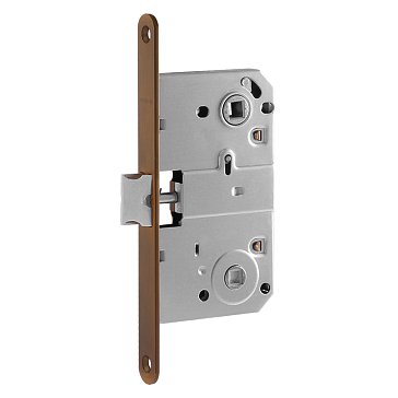 Изображение товара Замок врезной Нора-М 18528, М13-90 мм, под фиксатор, матовый кофе