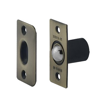 Изображение товара Защелка дверная шариковая Нора-М ЗШ2 16038, старая бронза