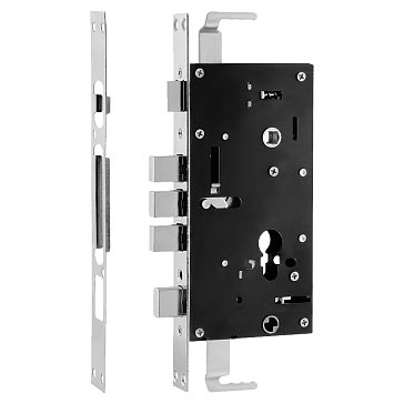 Изображение товара Врезной цилиндровый замок Нора-М КЗВР-1А 18727 хром автомат правый