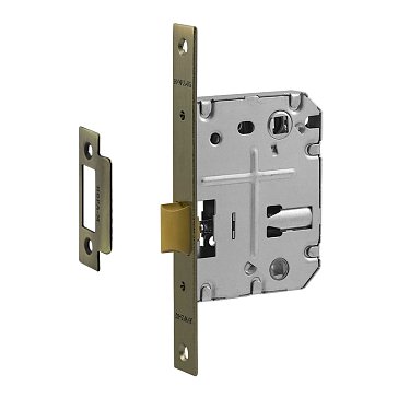 Изображение товара Защелка сантехническая Нора-М 2070-70 ППП с пластиковым ригелем и старой бронзой
