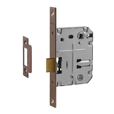 Изображение товара Защелка сантехническая Нора-М 2070-70 ППП с пластиковым ригелем и гальваническим покрытием