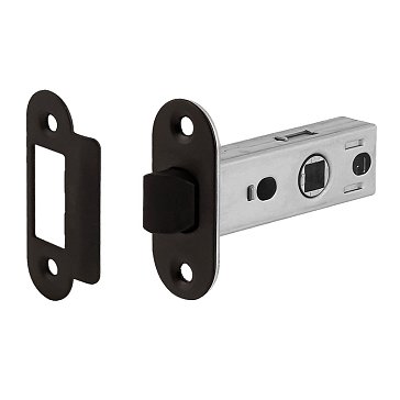 Изображение товара Защелка дверная Нора-М С-45П 19284 с овальной планкой черная