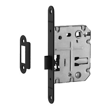 Изображение товара Защелка сантехническая Нора-М 2070-70 ОПП 19332 черная для межкомнатных дверей