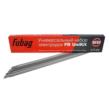 Изображение товара Универсальный набор электродов Fubag FB UniKit 38883, 3мм, 0.9кг